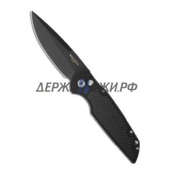 Нож Tactical Response Black TR-3 X1 Carbon Fiber Pro-Tech складной автоматический PTTR-3-CF2